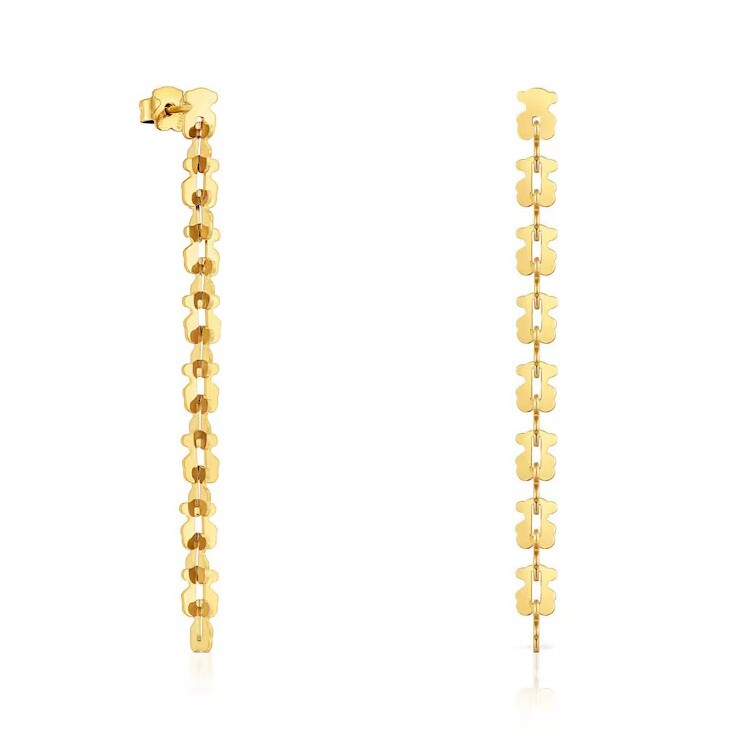 Tous Dlouhé pozlacené náušnice Carrusel 1004573000