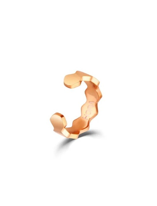 Vuch Minimalistická single ocelová záušnice Vira Rose Gold