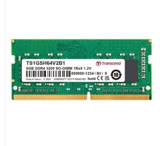 TRANSCEND SODIMM DDR4 8GB 3200 1Rx8 (1Gx8)x8 CL22 1.2V