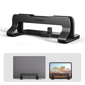 AXAGON STND-VB vertikální hliníkový stojan na notebook 10