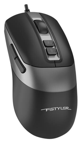A4tech FStyler FM50 Plus, drátová kancelářská myš, černá