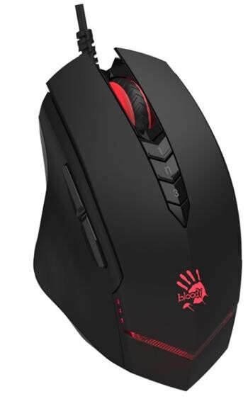 A4tech Bloody V8M, herní myš V-Track + CORE 2, 3200 DPI, USB, černá