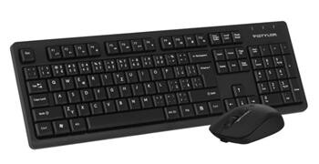 A4tech FStyler FG1200, bezdrátový kancelářský set klávesnice s myší, 2,4 GHz, černý