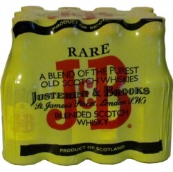 Whisky J&B 40% 50ml x12 Scotland miniatur etik2