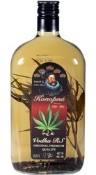 Vodka Konopná s přídavkem listu a semínka 40% 0,5l
