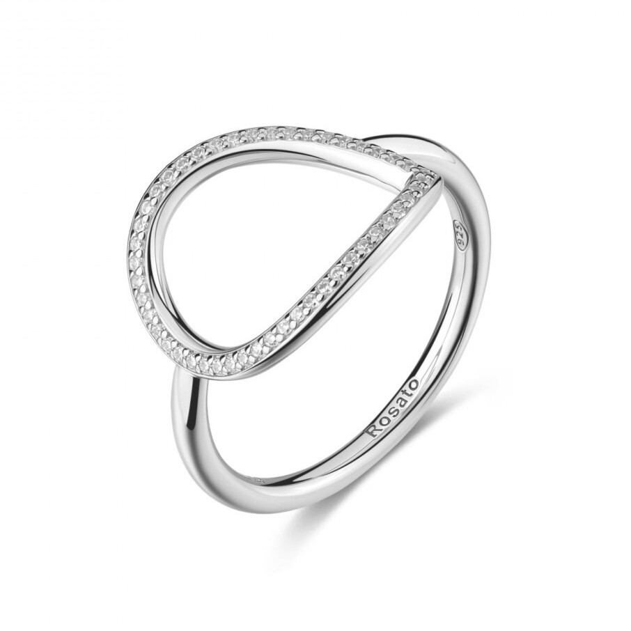 Rosato Designový stříbrný prsten s kubickými zirkony Sofia RZSO39 60 mm