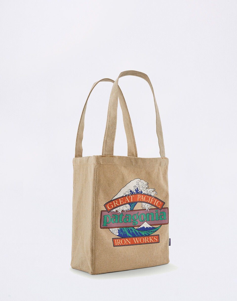 Patagonia Recycled Market Tote Great Waves: Classic Tan