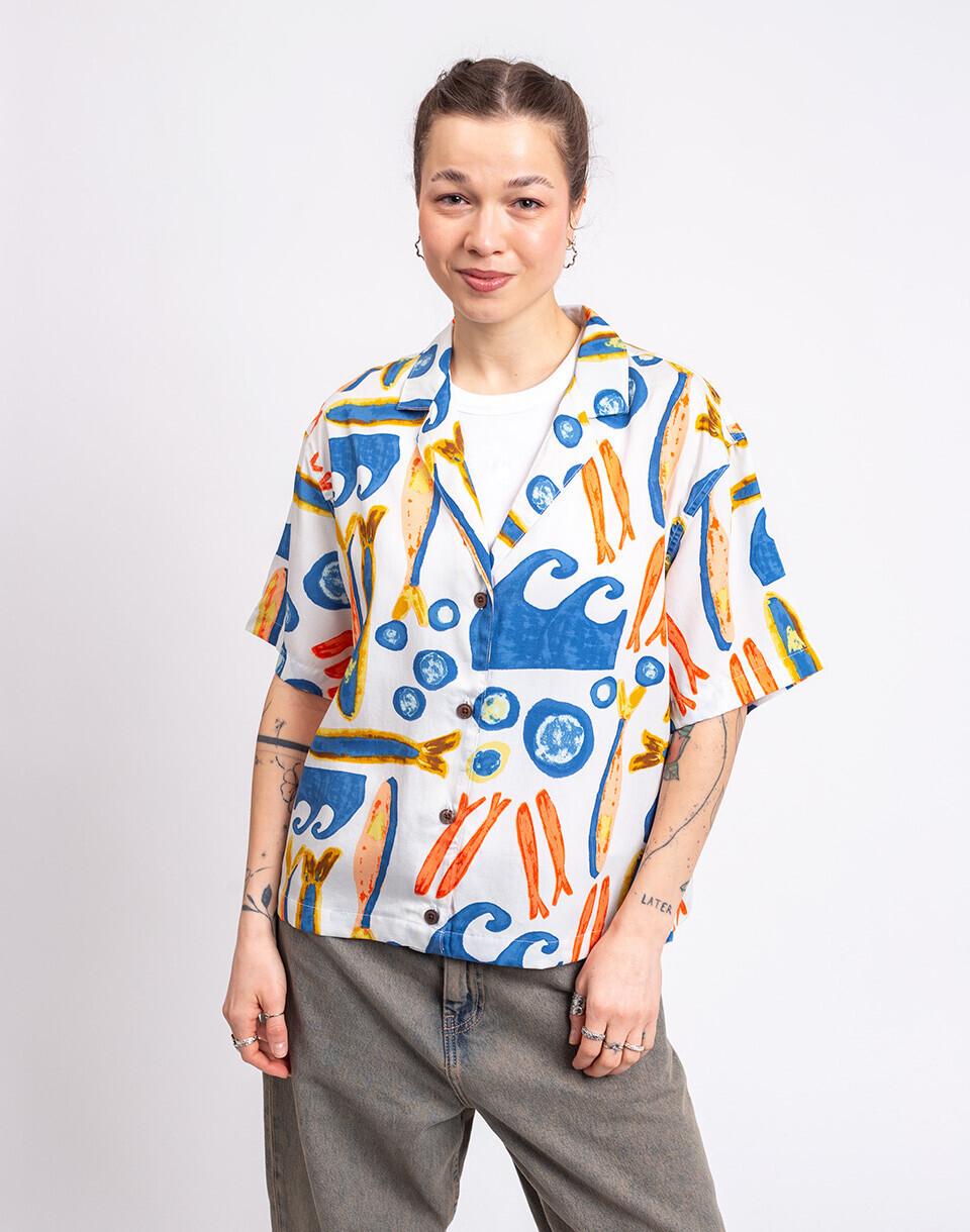 Patagonia W's Tidal Threads Shirt Sardines: Natural XS