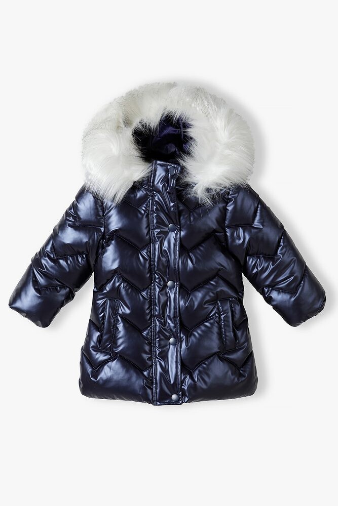 Kabát dívčí prošívaný Puffa, Minoti, express 1, modrá - 110/116 | 5/6let