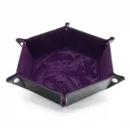 Glassstaff Hexagonal Foldable Rolling Tray Dragon Skin Purple Edition