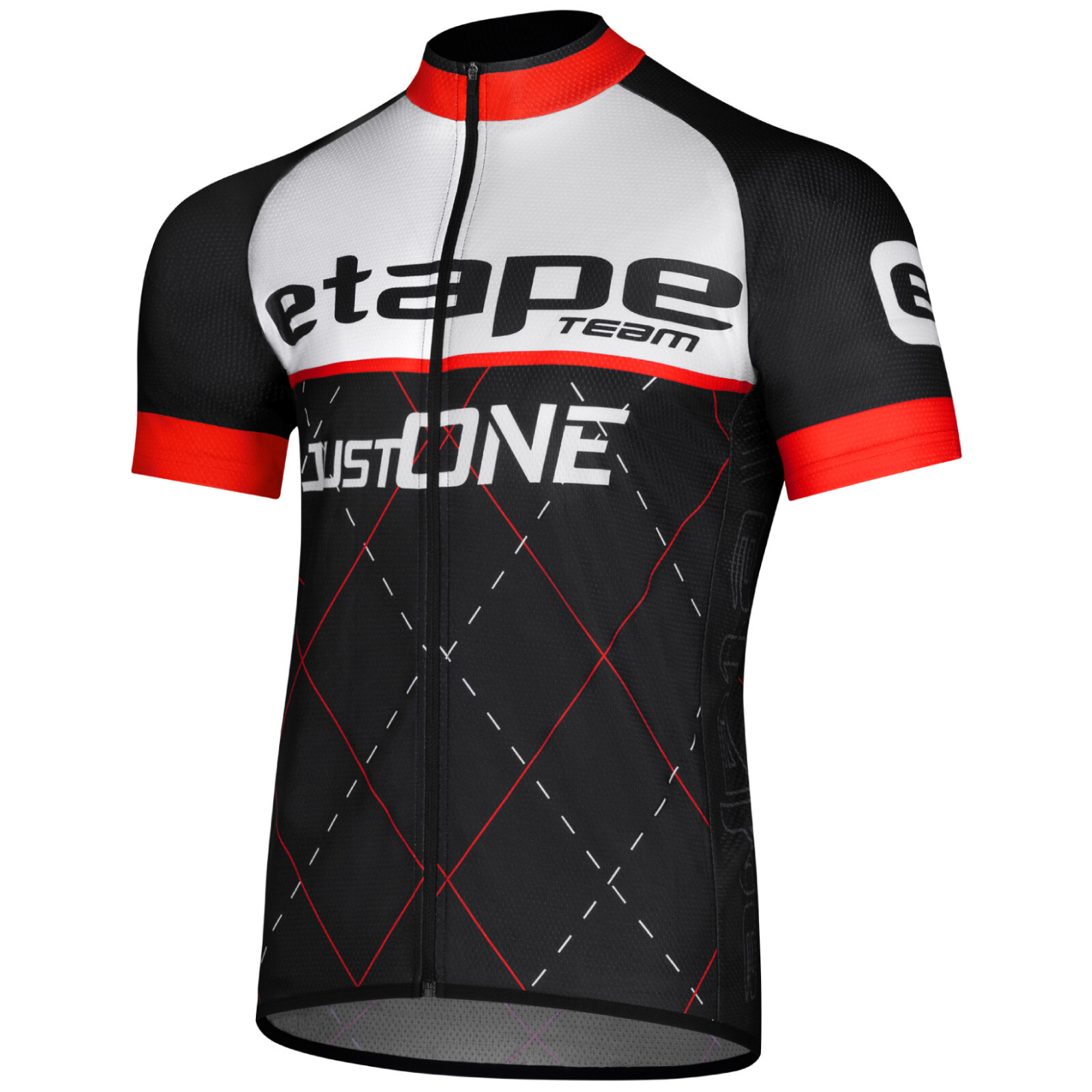 Pánský cyklistický dres Etape Team Velikost: L / Barva: černá/červená