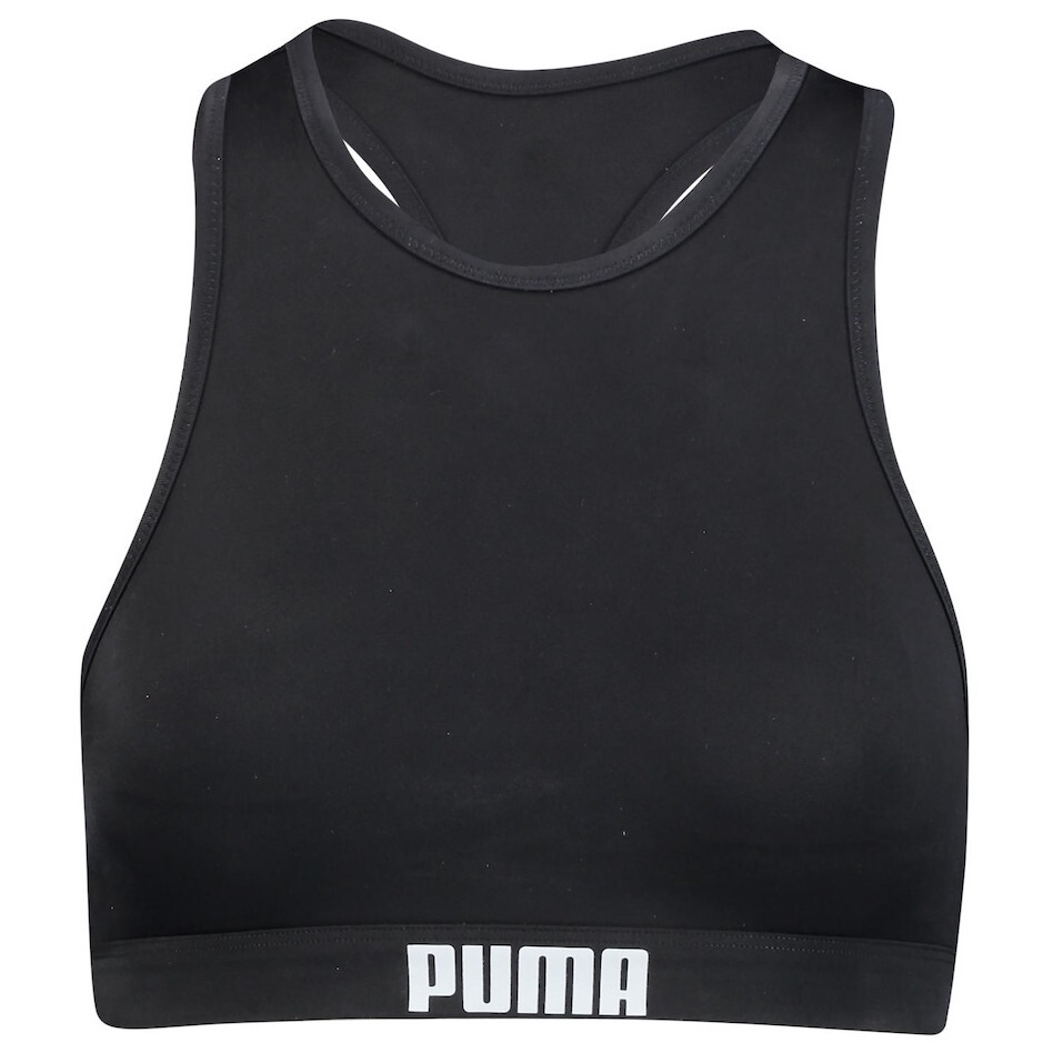 Dámské plavky Puma Racerback Top Velikost: L / Barva: černá