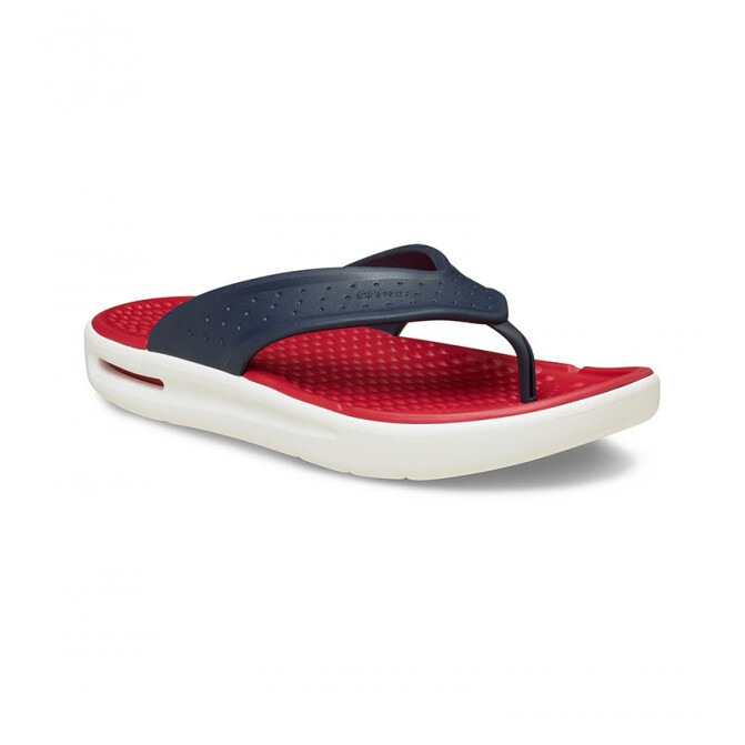 Pánské žabky Crocs InMotion Flip Velikost bot (EU): 42-43 / Barva: modrá/červená