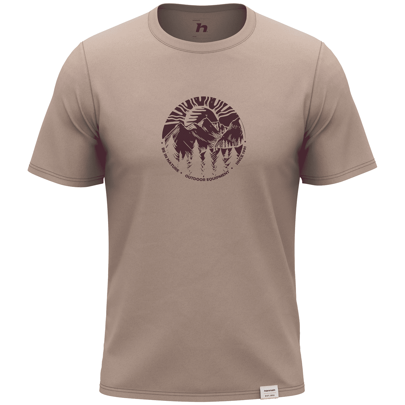 Pánské triko Hannah Luke Velikost: L / Barva: hnědá