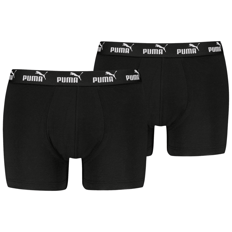 Pánské boxerky Puma Elements Basic Boxers 2P Velikost: M / Barva: černá