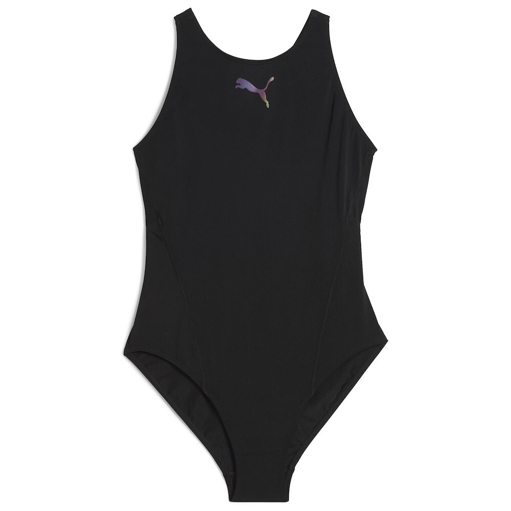 Dámské plavky Puma Raceback Swimsuit Velikost: XS / Barva: černá