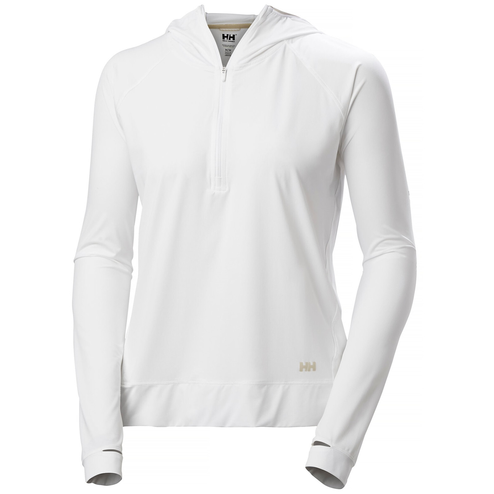 Dámská mikina Helly Hansen W Shine Solen 1/2 Zip Hoodie Velikost: S / Barva: bílá