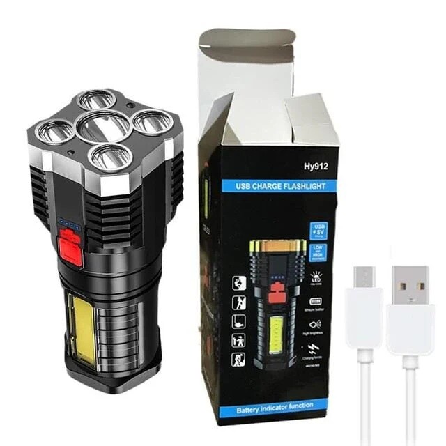 Svítilna dobíjecí USB s 5 LED COB Genetic® 2423