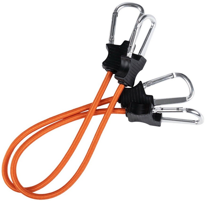 Stahovací šňůra s karabinou 60 cm 2 ks Fosco™ oranžová