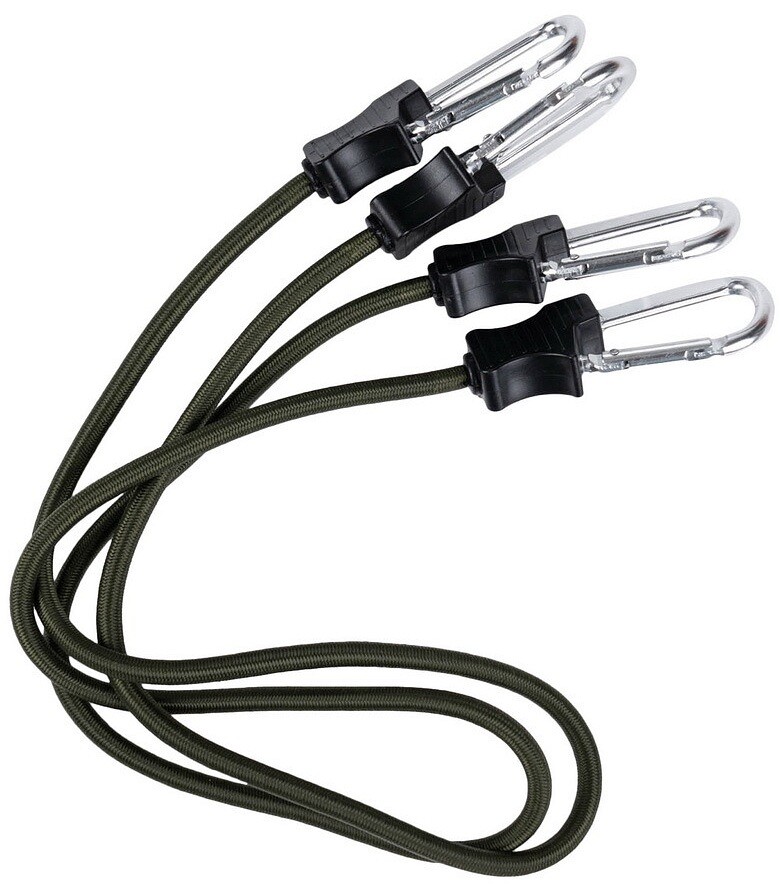 Stahovací šňůra s karabinou 90 cm 2 ks Fosco™ zelená