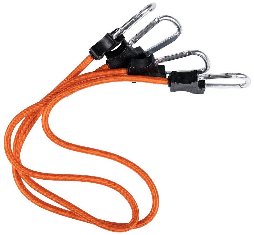 Stahovací šňůra s karabinou 90 cm 2 ks Fosco™ oranžová