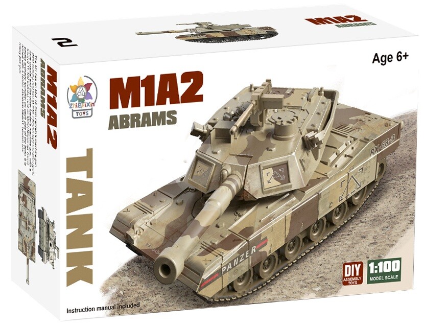 Bojový tank plastový model Kombat® Varianta: M1A2 ABRAMS