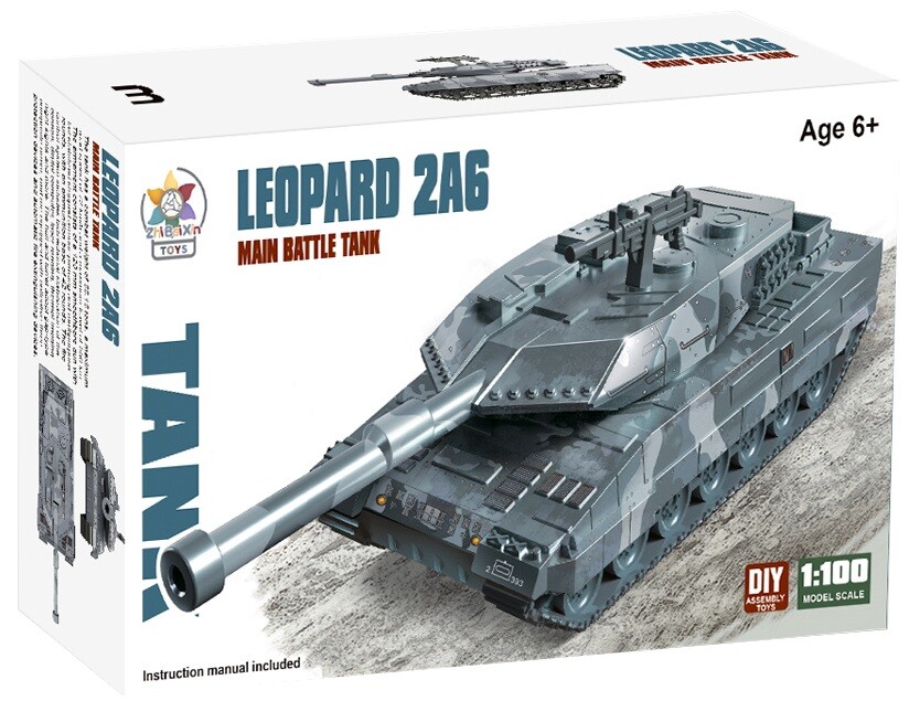 Bojový tank plastový model Kombat® Varianta: LEOPARD 2A6