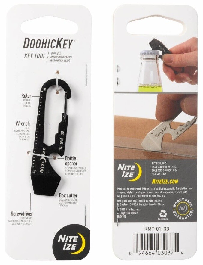 Multifunkční karabinka Nite Ize® DoohicKey® Barva: černá