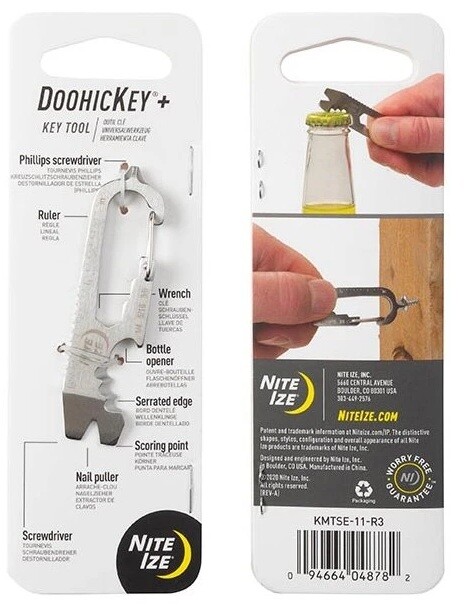 Multifunkční karabinka Nite Ize® DoohicKey®+Tool
