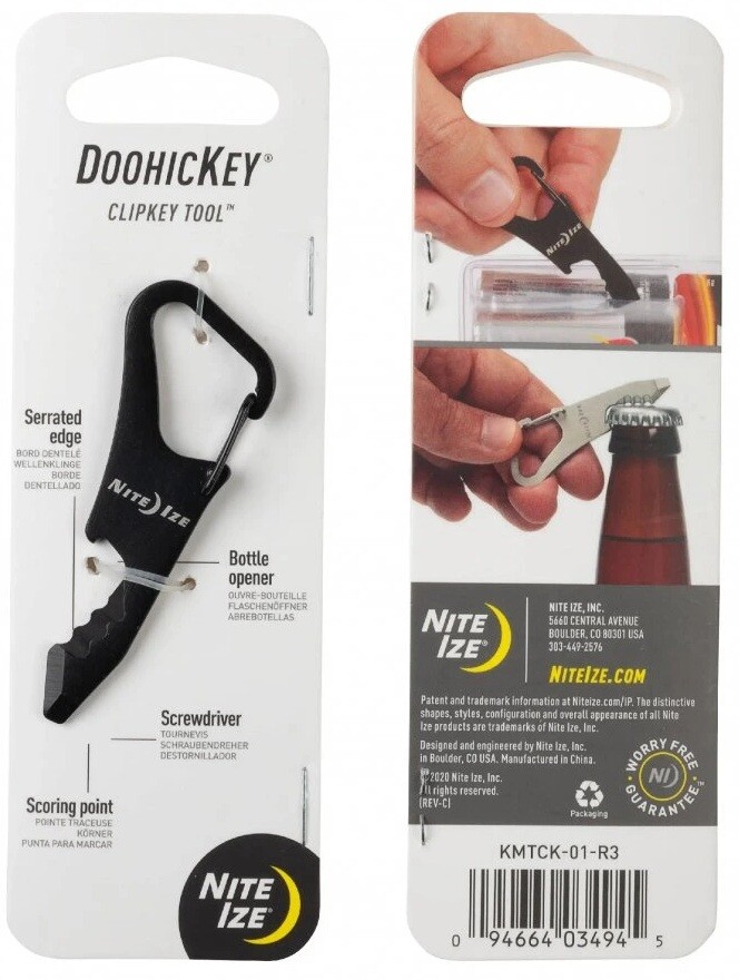 Multifunkční karabinka Nite Ize® Doohickey® ClipKey Tool
