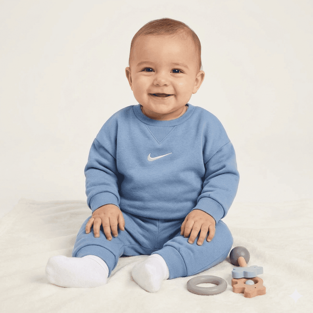 Nike baby essential fleece crew set 3m