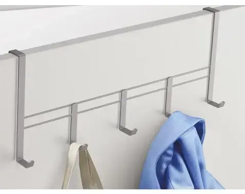 Závěsná lišta na dveře Polytherm L 38 cm, stříbrná mat