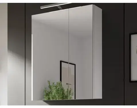 Koupelnová zrcadlová skříňka Vira, 60 cm, bílá