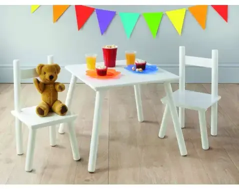 Dětská sestava stolku se 2 židličkami Umea, bílá