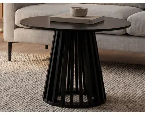 Kulatý konferenční stolek Siluet, černý