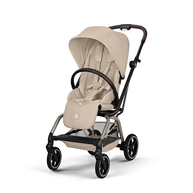 CYBEX Sportovní kočárek Eezy S Twist+ 2 Taupe - Almond Beige Gold