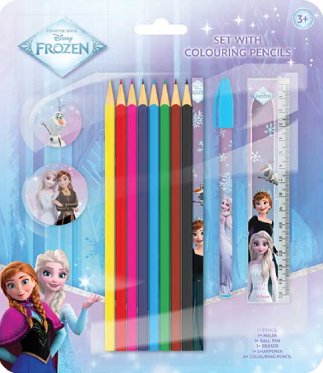 Ledové království - Set s pastelkami