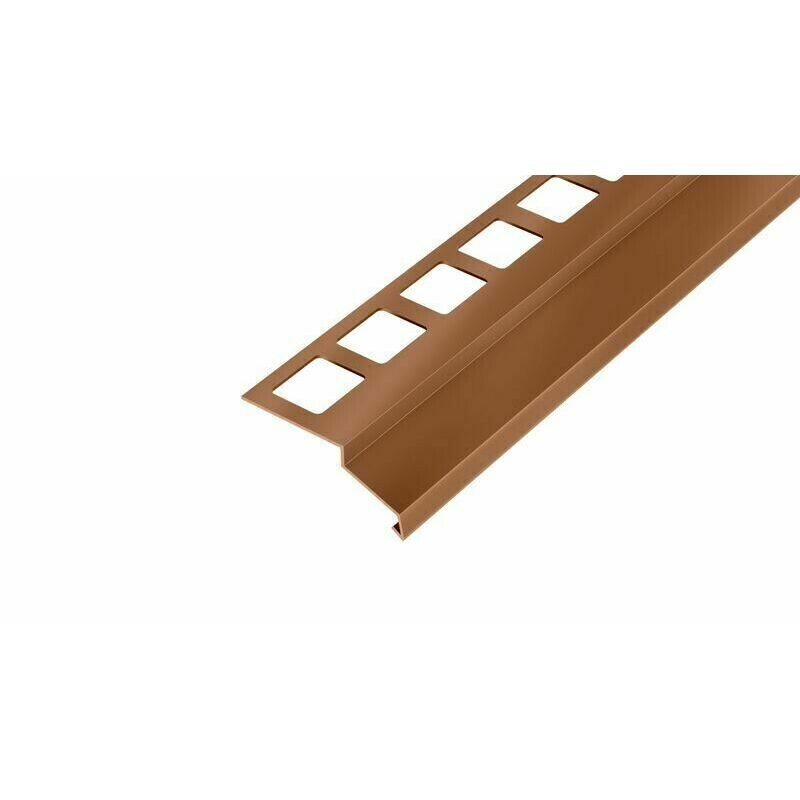 Profil balkónový přímý Retek hliník lakovaný hnědý 2 m