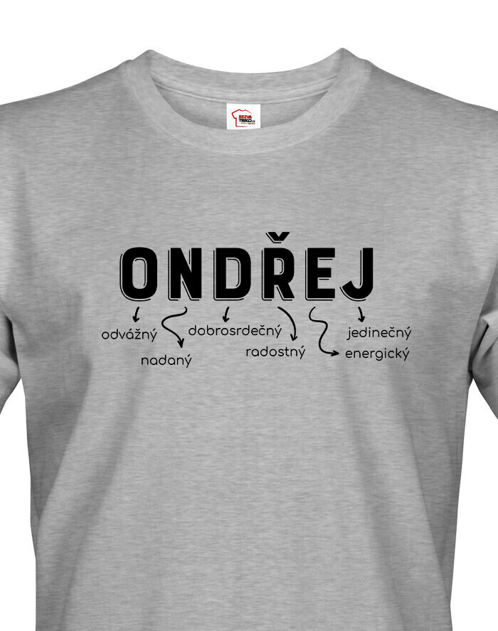 Pánské tričko k svátku s jménem Ondřej