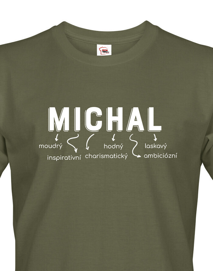 Pánské tričko k svátku s jménem Michal