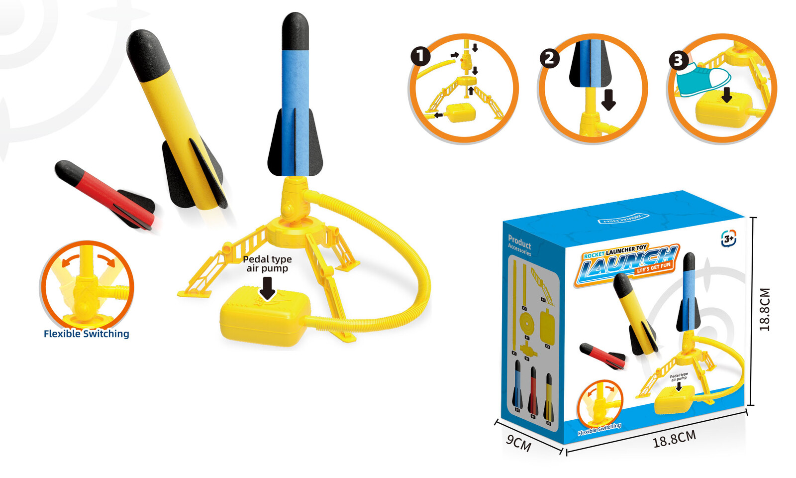 Raketa vystřelovací set
