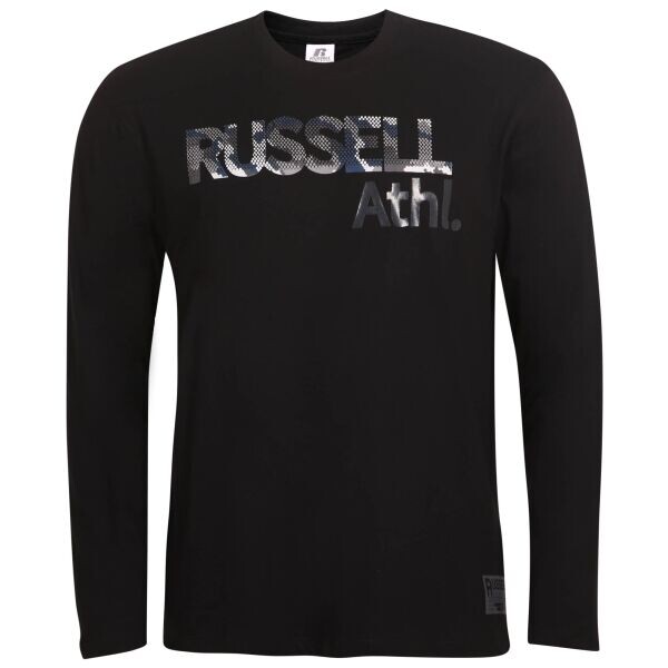Russell Athletic LONG SLEEVE TEE SHIRT Pánské tričko, černá, velikost