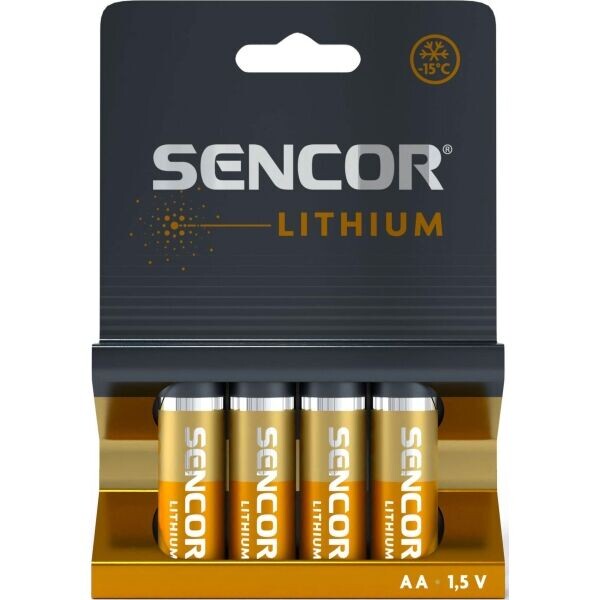 Sencor SBA FR6 4BL AA LI Lithiové baterie, oranžová, velikost