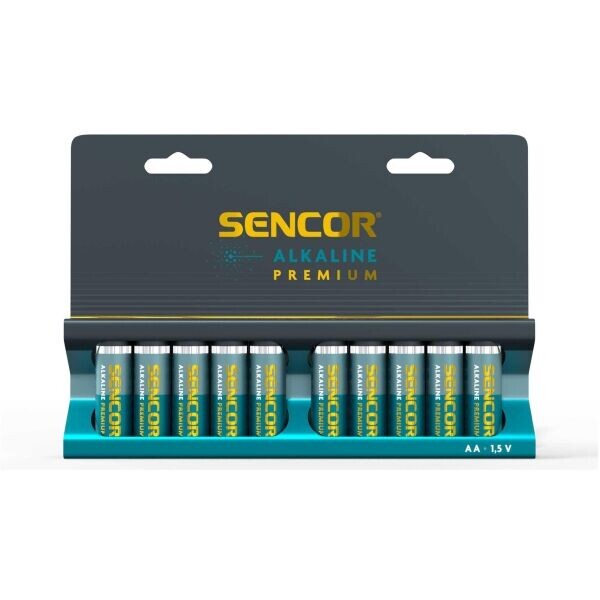 Sencor SBA LR6 10BP AA ALK PREMIUM Alkalické baterie, modrá, velikost