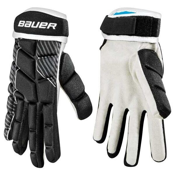 Bauer PERFORMANCE PLAYERS GLOVE JR Hokejbalové rukavice, černá, velikost