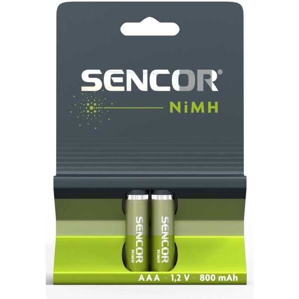 Sencor SBA HR03 2BP AAA NiMH 800mAh Nabíjecí baterie, zelená, velikost