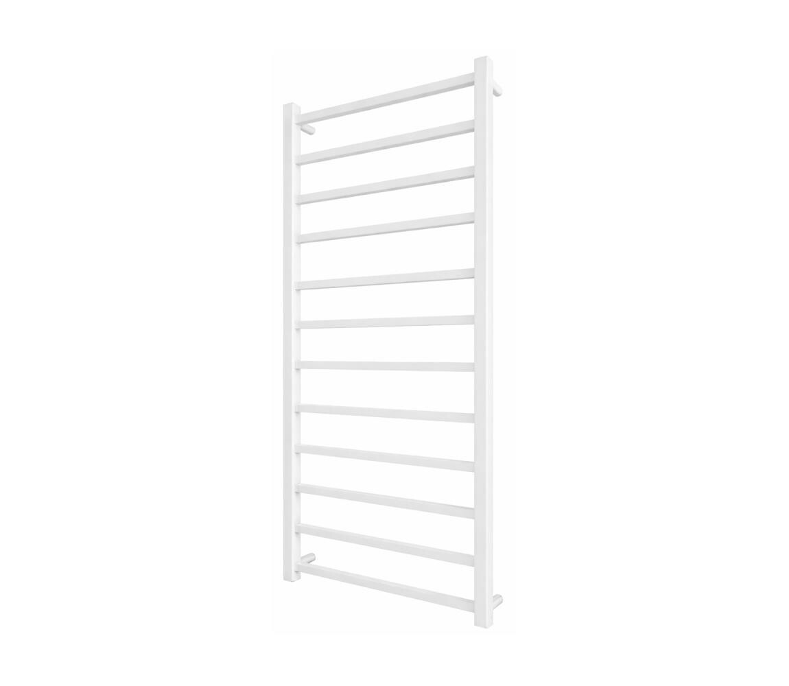 Mario-Radiators Koupelnový žebříkový radiátor INOX TOKIO 233W/230V 117x53 cm nerez/bílá 1.137.047801.WM
