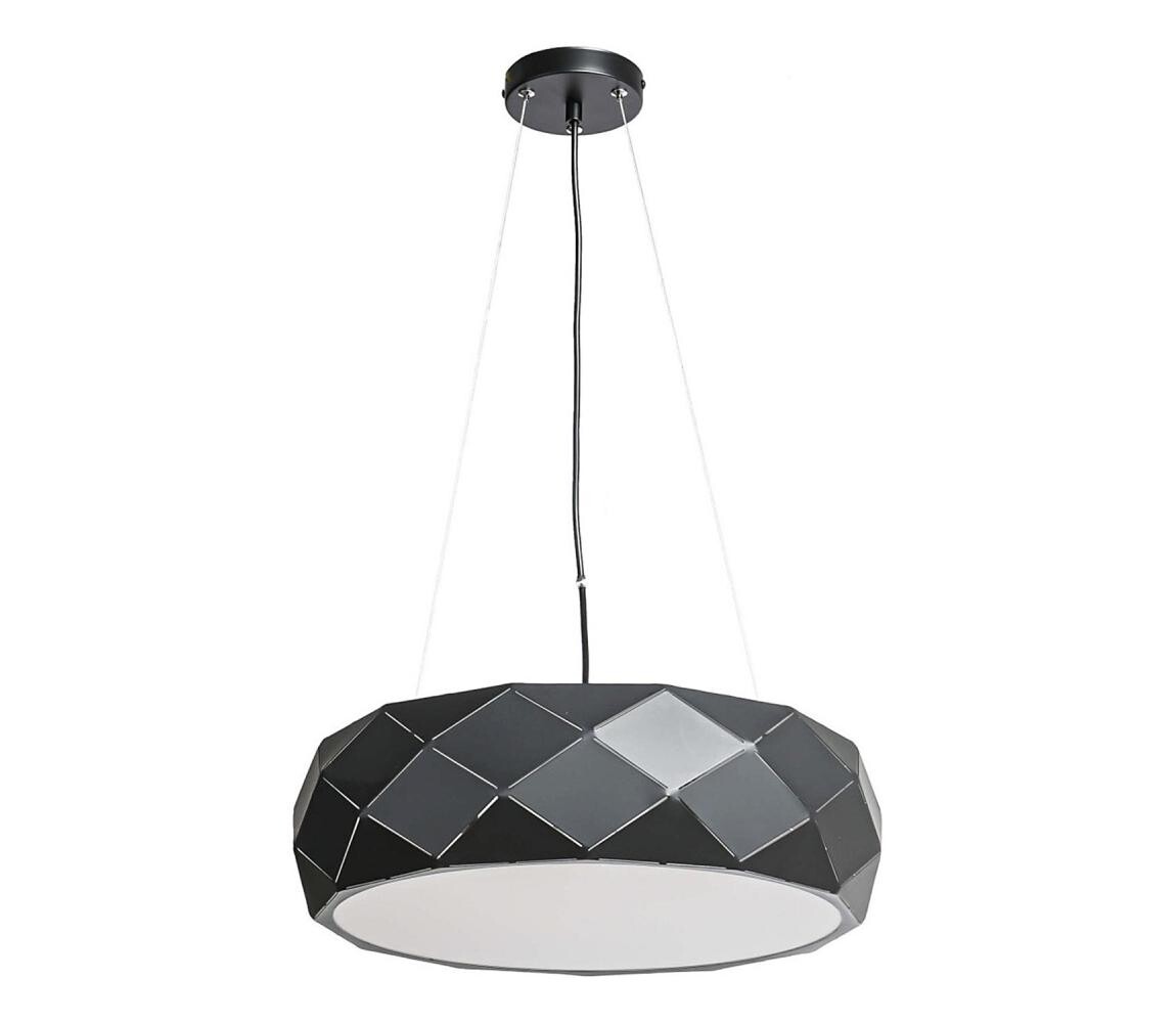 Light Prestige Lustr na lanku REUS 3xE27/40W/230V pr. 47 cm černá LP-8069/1P BK