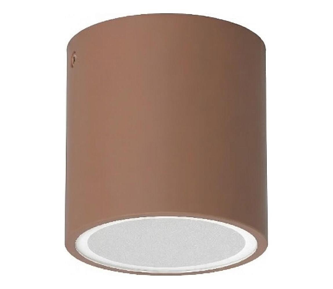 Ideal Lux - Venkovní bodové svítidlo TECHO 1xGU10/20W/230V pr. 9 cm IP54 hnědá 318134