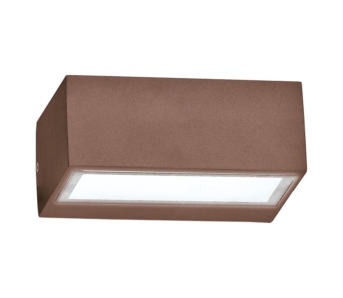 Ideal Lux - Venkovní nástěnné svítidlo TWIN 1xG9/28W/230V IP44 hnědá 213330